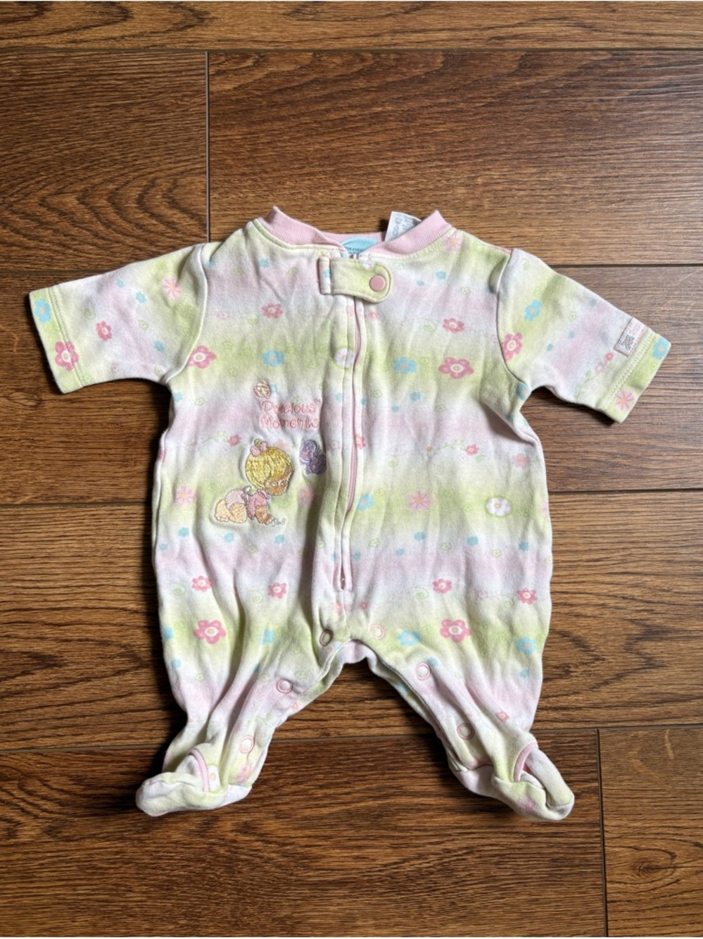 Precious Moments Baby Girl Vintage Footie Sleeper One Piece Size Preemie